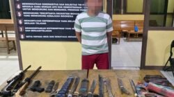 Polisi Tangkap Pria Bersenjata Rakitan yang Teror Warga dan Kuasai Lahan Sawit di Ketapang