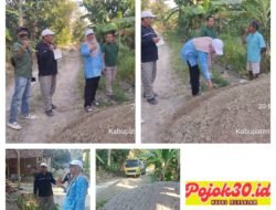Camat Palas  Turun Cek Lokasi Dugaan Proyek Fiktif Desa Sukamulya