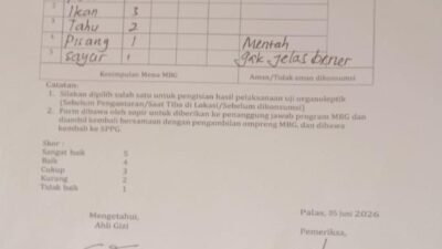 Diduga Sudah Tahu Makanan Bermasalah, Mengapa Tetap Dibagikan ke Siswa? Pelaksana MBG di Palas Disorot