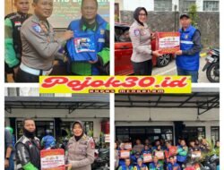 Hari Bhayangkara ke-80, Ditlantas Polda Lampung Edukasi Keselamatan dan Salurkan Bansos untuk Pengemudi Ojol