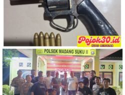Operasi Senpi Musi 2026: Polisi Gerebek Rumah Warga di OKU Timur, Revolver Rakitan dan 5 Peluru Disita”