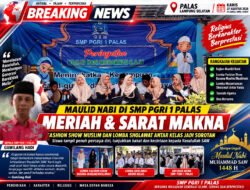 Maulid Nabi di SMP PGRI 1 Palas Meriah, Fashion Show Muslim dan Lomba Sholawat Antar Kelas Jadi Sorotan