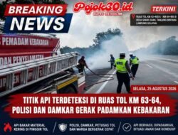 Titik Api di Ruas Tol KM 63-64 Berhasil Dipadamkan, Polisi Selidiki Penyebab Kebakaran