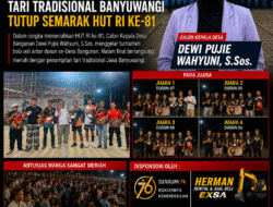 SEMARAK HUT RI KE-81 DI DESA BANGUNAN: FINAL BOLA VOLI ANTAR DUSUN BERLANGSUNG MERIAH, SENI TRADISIONAL BANYUWANGI TURUT MEMUKAU WARGA