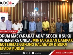 Forum Masyarakat Adat Segekhi Suku Soroti Risiko Lingkungan Proyek Panas Bumi Gunung Rajabasa: Emisi Gas, Longsor hingga Ancaman Sumber Air Jadi Perhatian