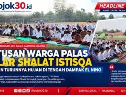 Forkopimcam Palas dan Masyarakat Bersatu dalam Shalat Istisqa di Lapangan Desa Bangunan