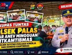 BREAKING NEWS | Polsek Palas Gelar Anev Mingguan Sitkamtibmas, Kapolsek Suyitno Evaluasi Kinerja dan Kondisi Kamtibmas
