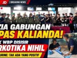 BREAKING NEWS |  Razia Gabungan Lapas Kalianda Sisir Blok Hunian WBP, Narkotika Nihil, Sejumlah Barang Berbahaya Diamankan