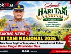 BREAKING NEWS | HARI TANI NASIONAL 2026 Kapolsek Palas Suyitno Sampaikan Apresiasi untuk Petani: Ketahanan Pangan Dimulai dari Desa