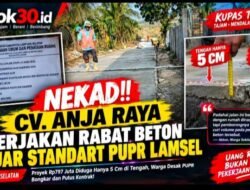HEADLINE NEWS | PROYEK JALAN Rp797 JUTA LAMPUNG SELATAN MEMANAS!