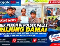 BREAKING NEWS | POLSEK PALAS                  Rembuk Pekon di Polsek Palas Berujung Damai, Persoalan Dugaan Penggelapan Diselesaikan Kekeluargaan