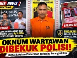 HEADLINE NEWS | TANJUNG BINTANGDiduga Peras Peras Perangkat Desa RP3 Juta Untuk Hapus Berita Dua Pria Diamankan Polisi
