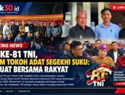 BREAKING NEWS | LAMPUNG SELATAN:                                                                                        “TNI Genap 81 Tahun, Forum Tokoh Adat Segekhi Suku: Kekuatan TNI Ada Bersama Rakyat”