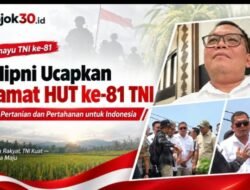 M.Hipni Ucapkan Selamat HUT ke-81 TNI: Sinergi Pertanian dan Pertahanan untuk Indonesia