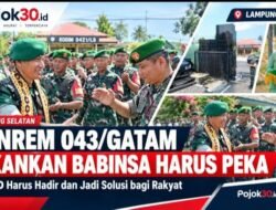 Danrem 043/Gatam Tekankan Babinsa Harus Peka, TNI AD Diminta Jadi Solusi bagi Rakyat