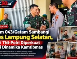 Danrem 043/Gatam Sambangi Polres Lampung Selatan, Sinergi TNI-Polri Diperkuat Hadapi Dinamika Kamtibmas
