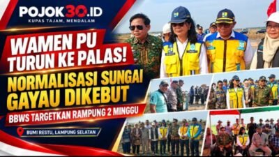 Wamen PU Tinjau Normalisasi Sungai Gayau di Palas, BBWS Targetkan Rampung Dua Minggu